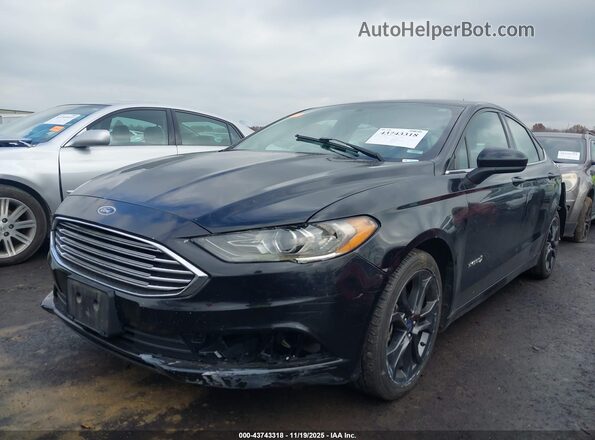 3FA6P0LU0JR234361 2018 FORD FUSION HYBRID Black 