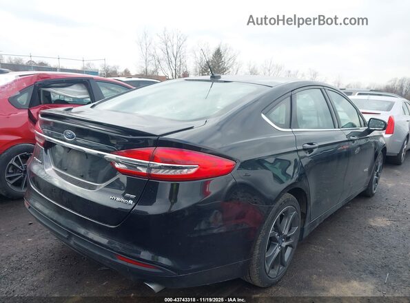 3FA6P0LU0JR234361 2018 FORD FUSION HYBRID Black 