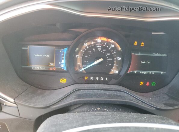 3FA6P0LU0KR196857 2019 FORD FUSION Black Vista del cuadro de instrumentos