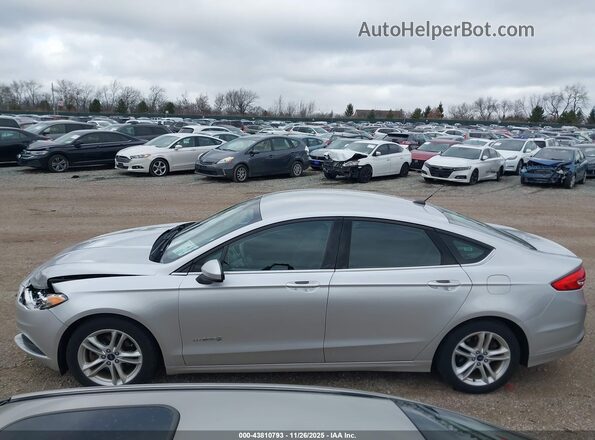 3FA6P0LU1JR221750 2018 FORD FUSION HYBRID Silver 360 interior view