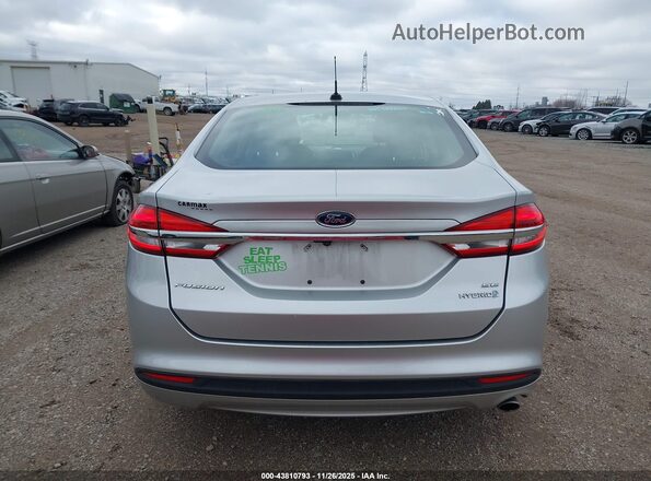 3FA6P0LU1JR221750 2018 FORD FUSION HYBRID Silver 