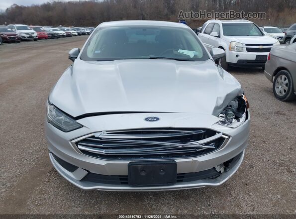 3FA6P0LU1JR221750 2018 FORD FUSION HYBRID Silver Instrument cluster view