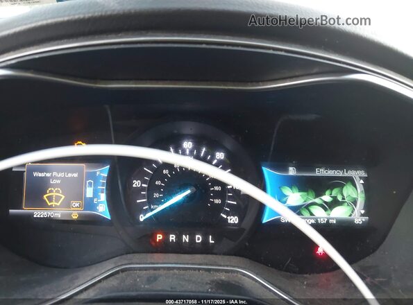 3FA6P0LU2HR195976 2017 FORD FUSION HYBRID Gray Widok tylnych siedzeń