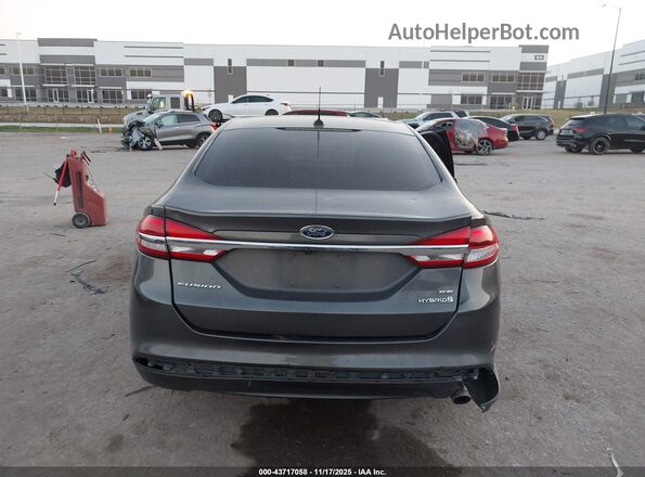 3FA6P0LU2HR195976 2017 FORD FUSION HYBRID Gray 