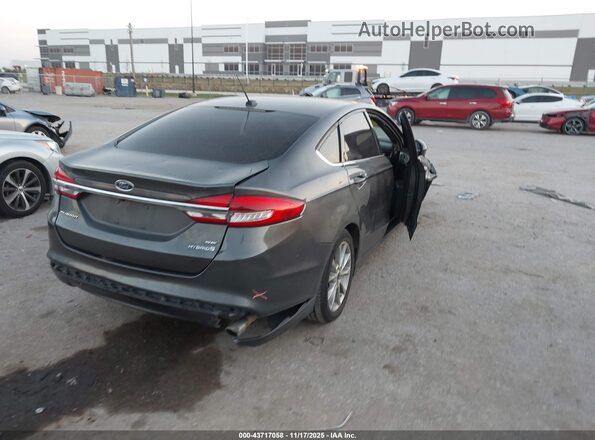 3FA6P0LU2HR195976 2017 FORD FUSION HYBRID Gray Tył prawy