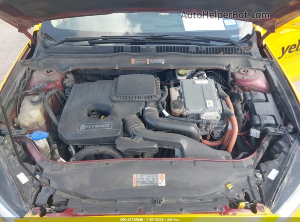 3FA6P0LU3GR140290 2016 FORD FUSION HYBRID Yellow Widok z tyłu