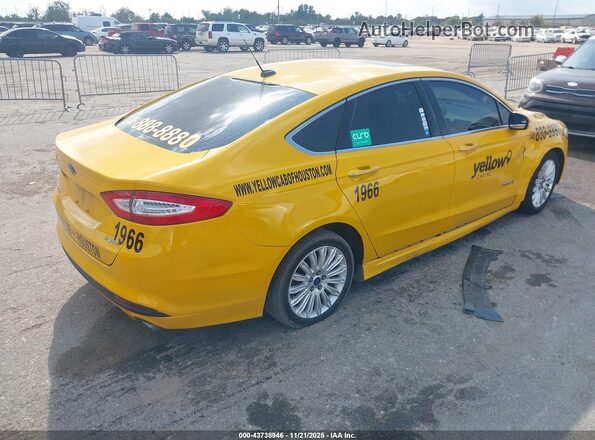3FA6P0LU3GR140290 2016 FORD FUSION HYBRID Yellow Tył prawy