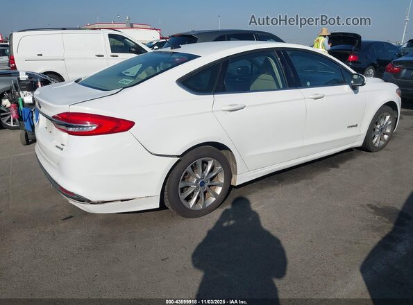 3FA6P0LU3HR218018 2017 FORD FUSION HYBRID White Հետևի աջ