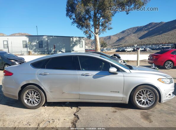 3FA6P0LU3HR344217 2017 FORD FUSION HYBRID Серебряный Панорамный вид салона 360°
