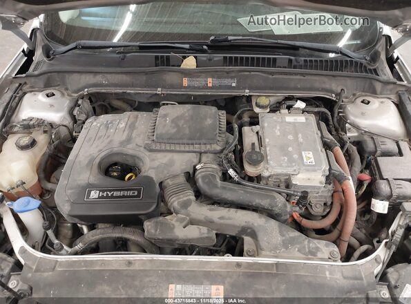 3FA6P0LU6GR333050 2016 FORD FUSION HYBRID Silver Widok z tyłu
