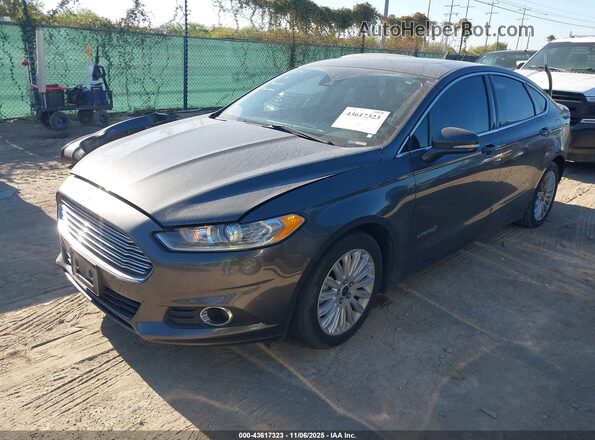 3FA6P0LU6GR341620 2016 FORD FUSION HYBRID Серый Передняя левая четверть