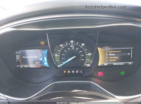 3FA6P0LU6GR341620 2016 FORD FUSION HYBRID Серый Вид задних сидений