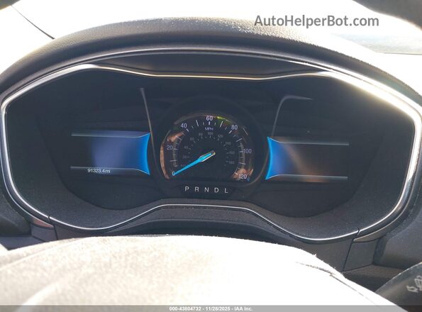 3FA6P0LU6JR272595 2018 FORD FUSION HYBRID Blue Rear seats view