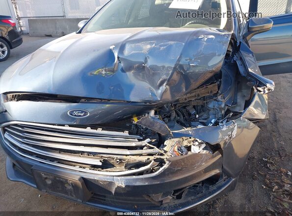 3FA6P0LU6JR272595 2018 FORD FUSION HYBRID Blue Front view