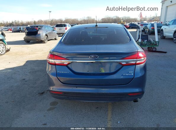 3FA6P0LU6JR272595 2018 FORD FUSION HYBRID Blue 