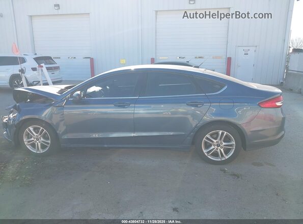 3FA6P0LU6JR272595 2018 FORD FUSION HYBRID Blue Rear interior view