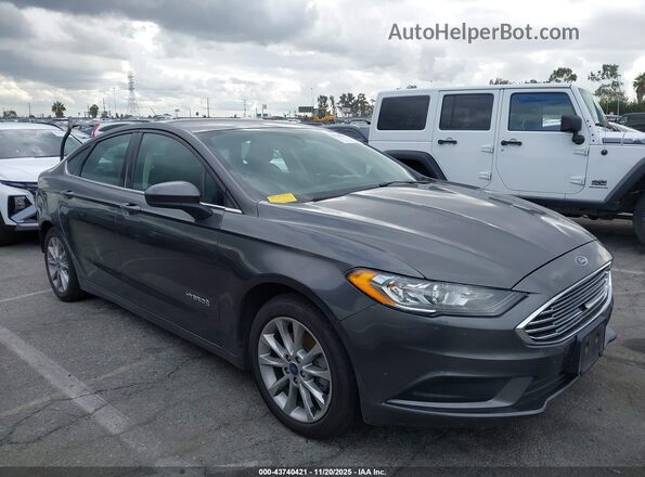 3FA6P0LU7HR286208 2017 FORD FUSION HYBRID Gray Widok wnętrza z tyłu