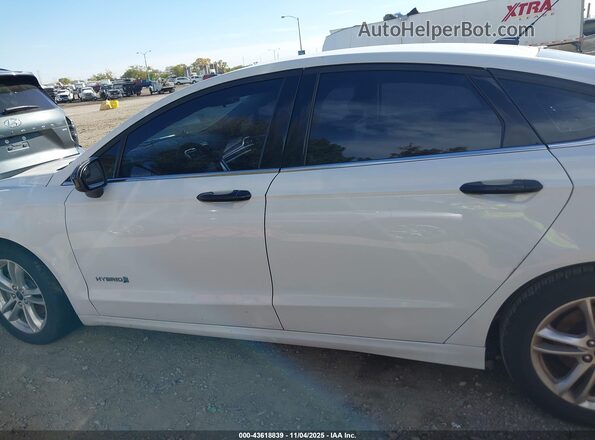 3FA6P0LU7JR158282 2018 FORD FUSION HYBRID White Vista interior de 360 grados