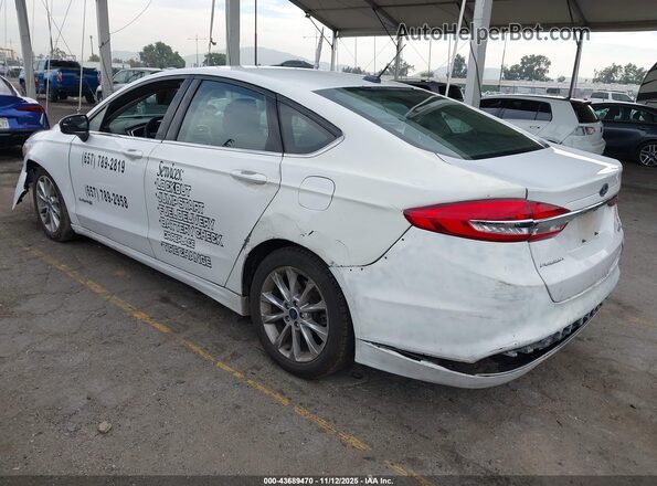 3FA6P0LUXHR306922 2017 FORD FUSION HYBRID White Задня ліва чверть