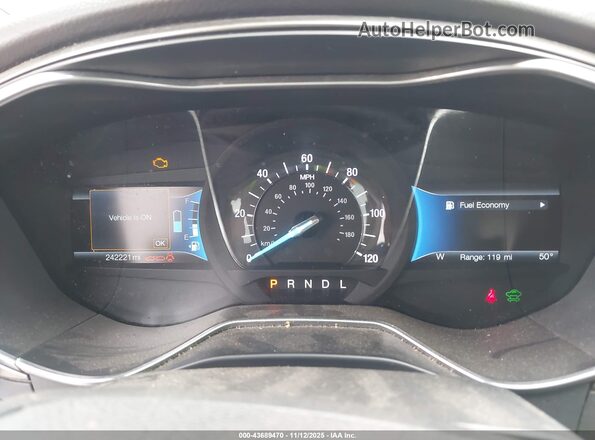 3FA6P0LUXHR306922 2017 FORD FUSION HYBRID White Вид задніх сидінь
