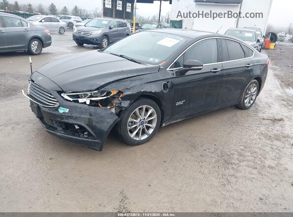3FA6P0PU8JR176848 2018 FORD FUSION ENERGI Черный Передняя левая четверть
