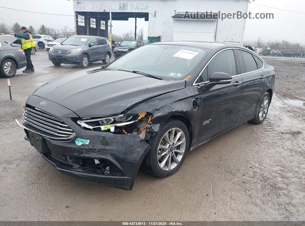 3FA6P0PU8JR176848 2018 FORD FUSION ENERGI Черный Вид спереди