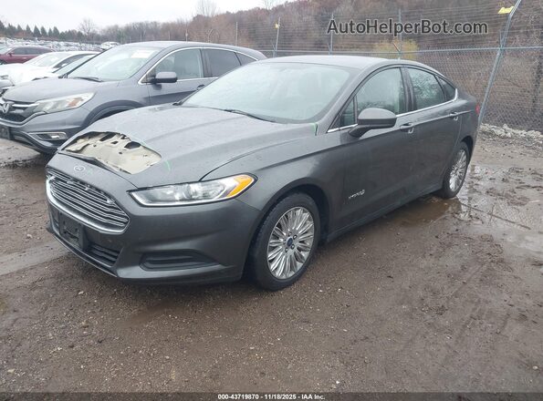 3FA6P0UU7GR124012 2016 FORD FUSION HYBRID Gray Przód lewy
