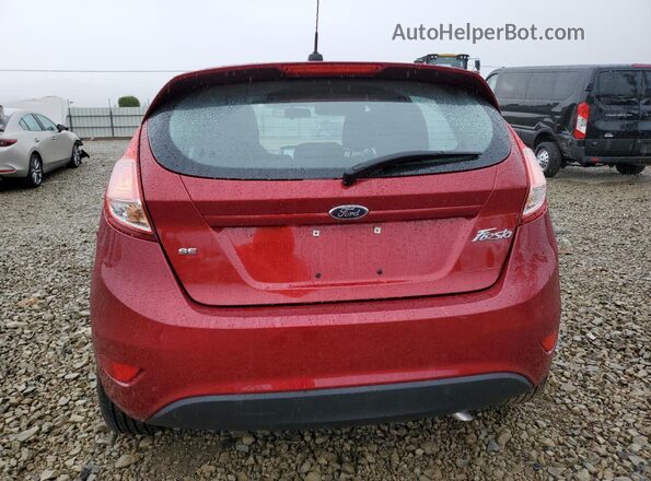 3FADP4EJ0HM153496 2017 FORD FIESTA Red Вид ззаду