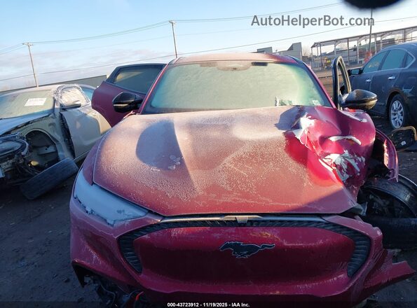 3FMTK1S54SMA04926 2025 FORD MUSTANG MACH-E Burgundy ხელსაწყოთა პანელის ხედი