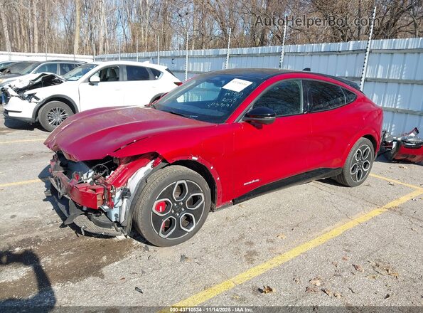 3FMTK4SX5RMA18296 2024 FORD MUSTANG MACH-E Red Առջևի ձախ երեք քառորդ տեսարան