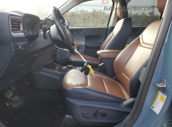3FTTW8F97NRA58758 2022 FORD MAVERICK Бирюзовый Вид салона спереди