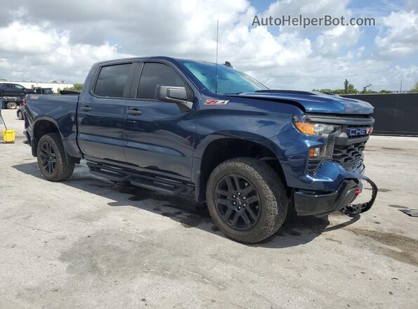 3GCPDCED7NG588174 2022 CHEVROLET SILVERADO Синий Передняя правая четверть
