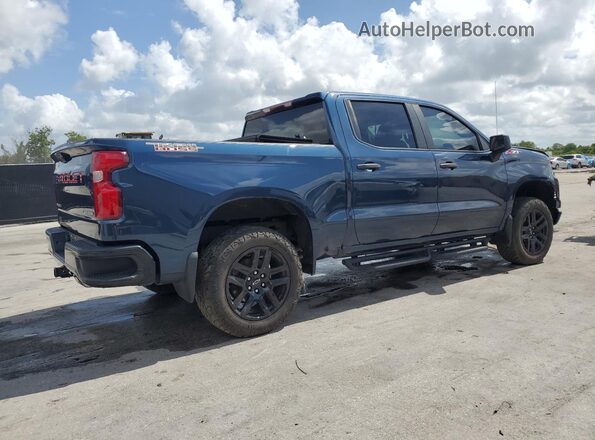 3GCPDCED7NG588174 2022 CHEVROLET SILVERADO Синий Задняя правая четверть