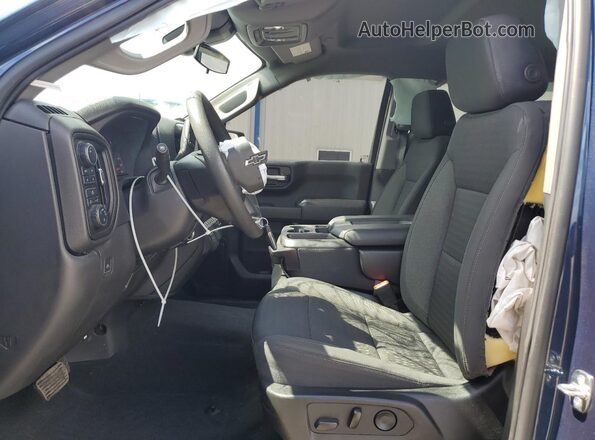 3GCPDCED7NG588174 2022 CHEVROLET SILVERADO Синий Вид салона спереди