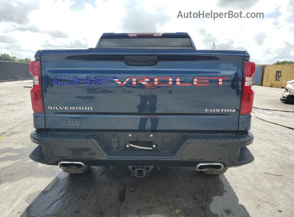 3GCPDCED7NG588174 2022 CHEVROLET SILVERADO Синий Вид сзади
