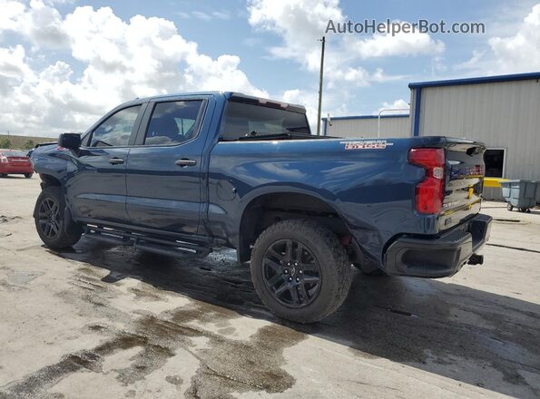 3GCPDCED7NG588174 2022 CHEVROLET SILVERADO Синий Задняя левая четверть