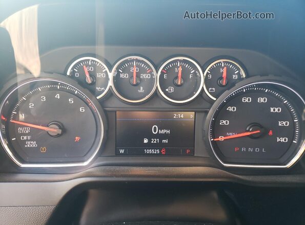 3GCPWCED2KG152869 2019 CHEVROLET SILVERADO Charcoal ხელსაწყოთა პანელის ხედი