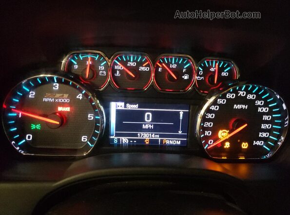 3GCUKSEC1GG239640 2016 CHEVROLET 1500 White Вид щитка приладів