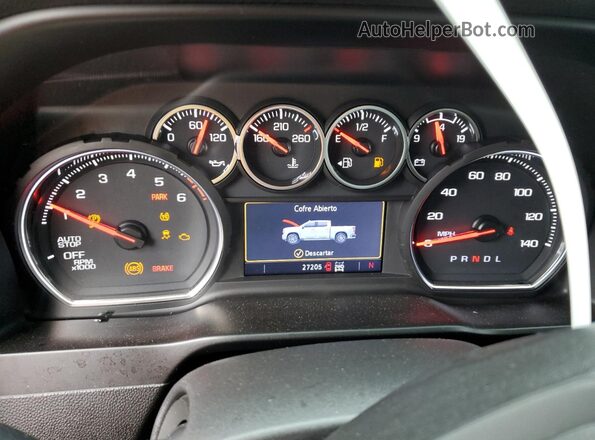 3GCUYEED4MG283457 2021 CHEVROLET SILVERADO Black Вид щитка приладів