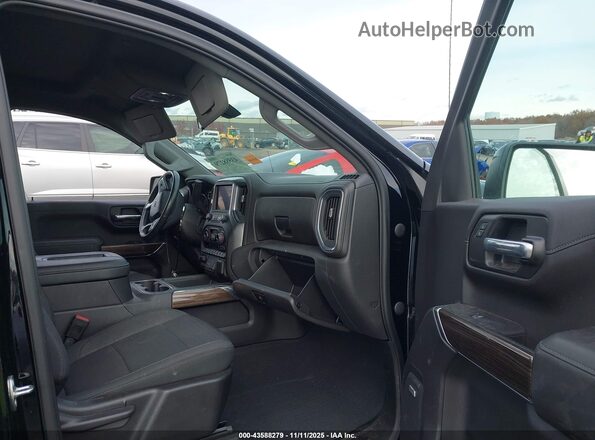 3GCUYEEDXNG103612 2022 CHEVROLET SILVERADO Черный Вид салона спереди