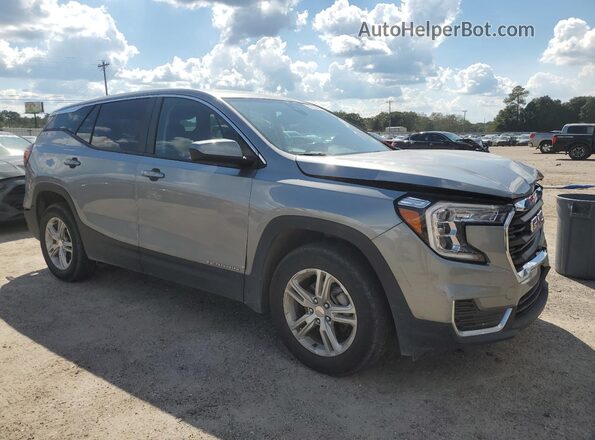 3GKALMEG4PL254434 2023 GMC TERRAIN Серебряный Передняя правая четверть