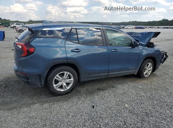 3GKALMEGXRL387489 2024 GMC TERRAIN Blue Trasero derecho