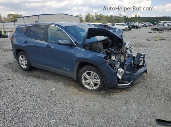 3GKALMEGXRL387489 2024 GMC TERRAIN Blue Delantero derecho