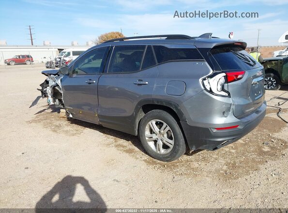 3GKALMEV1LL233291 2020 GMC TERRAIN Silver Trasero izquierdo