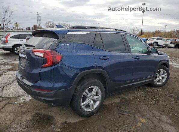 3GKALMEV2NL191068 2022 GMC TERRAIN Синий Задняя правая четверть
