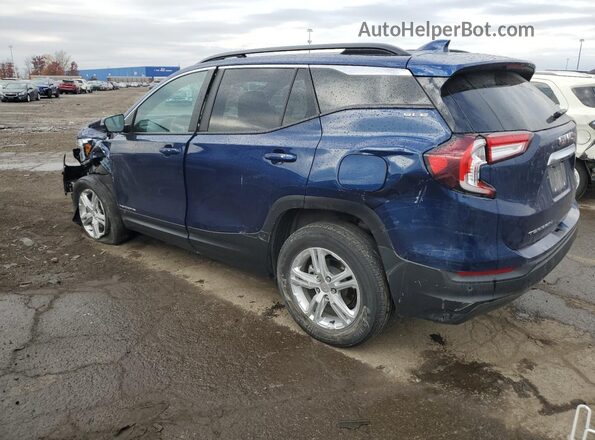 3GKALMEV2NL191068 2022 GMC TERRAIN Синий Задняя левая четверть