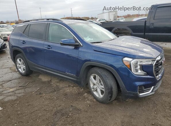 3GKALMEV2NL191068 2022 GMC TERRAIN Синий Передняя правая четверть