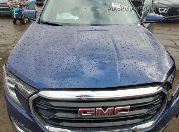 3GKALMEV2NL191068 2022 GMC TERRAIN Синий Вид подкапотного пространства