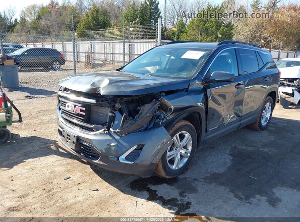 3GKALMEV6LL140377 2020 GMC TERRAIN Gray Vista tres cuartos delantera izquierda