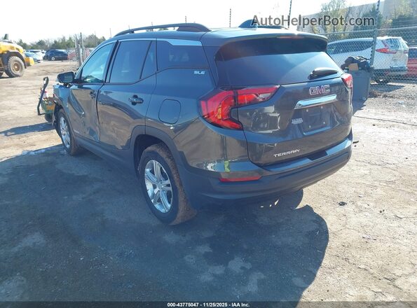 3GKALMEV6LL140377 2020 GMC TERRAIN Gray Trasero izquierdo